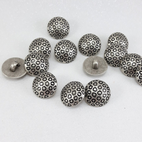 Plastic button set of 10 pcs, 15 mm, no. 626