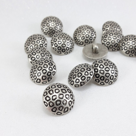 Plastic button set of 10 pcs, 15 mm, no. 626