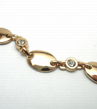 Decorative connector with rhinestones no. 1674