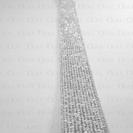 Silver elastic 15mm, 20mm, 30mm, 40mm / 1 roll 25m 1723