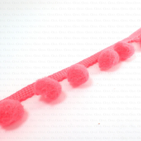 Pom-poms on tape, various colours, 1 m   no. 1742