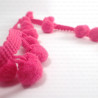 Pom-poms on tape, various colours, 1 m   no. 1742
