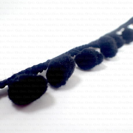 Pom-poms on tape, various colours, 1 m   no. 1742