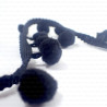Pom-poms on tape, various colours, 1 m   no. 1742