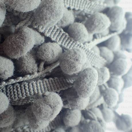 Pom-poms on tape, various colours, 1 m   no. 1742