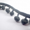 Pom-poms on tape, various colours, 1 m   no. 1742
