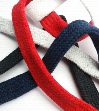 Flat cotton cord 18mm / 1 or 25m, 1684