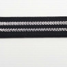 Decorative white and black elastic 1815