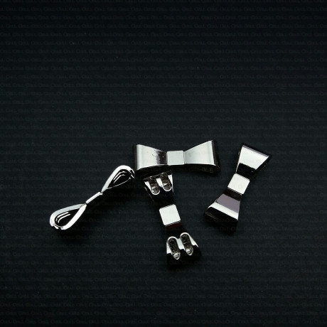 Aplikacja metalowa - Kokardka do przyszycia nr. 983