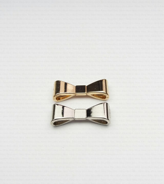 Aplikacja metalowa - Kokardka do przyszycia nr. 983