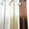 16 cm metal zips on satin tape 1833
