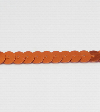 Cekiny na taśmie,kolor pomarańczowy 209