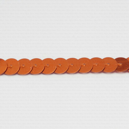 Cekiny na taśmie,kolor pomarańczowy 209