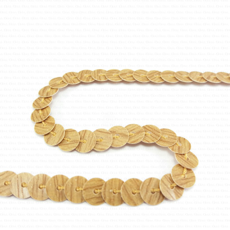 Sequins on tape 6mm / 1m 204