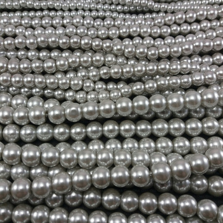 Glass pearl on string 4mm, 6mm, 8mm, 1855