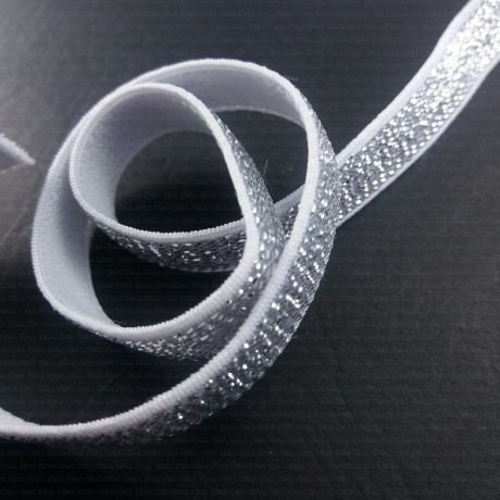 Silver, gold elastic band 10mm 20mm, 1849