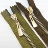 Decorative metal zips 16cm 1372