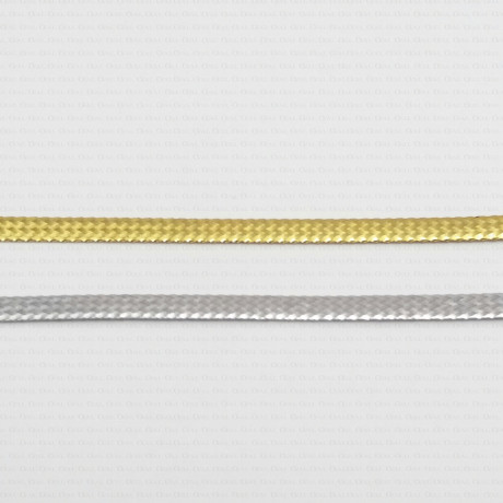 Metallic cord gold, silver 2.8 mm, 1858