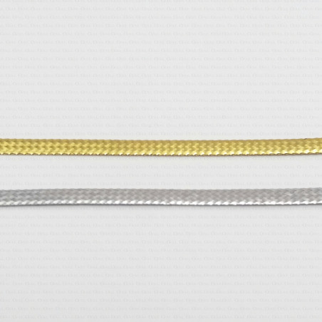 Metallic cord gold, silver 2.8 mm, 1858