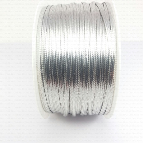 Metallic cord gold, silver 2.8 mm, 1858