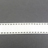 White grosgrain ribbon with double stitching. PACK OF 5 or 30 yards