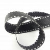 Black grosgrain ribbon with double stitching. PACK OF 5 or 30 yards