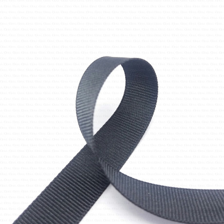 Black grosgrain ribbon 9, 15, 21, 38 mm 145