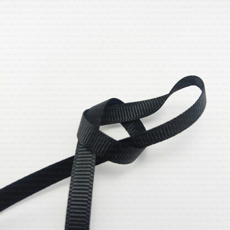 Black grosgrain ribbon 9, 15, 21, 38 mm 145