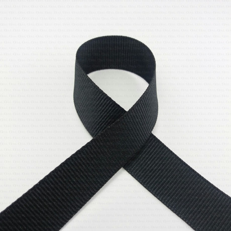 Black grosgrain ribbon 9, 15, 21, 38 mm 145