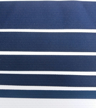 Navy grosgrain ribbon 9, 15, 21, 38 mm S40