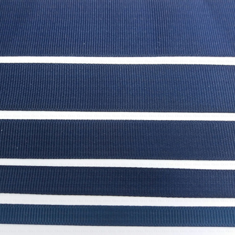 Navy grosgrain ribbon 9, 15, 21, 38 mm S40