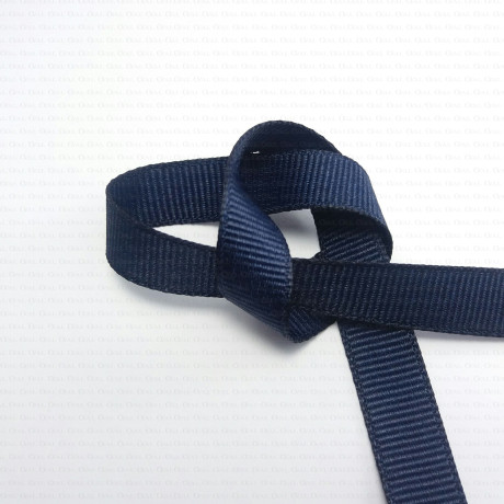 Navy grosgrain ribbon 9, 15, 21, 38 mm S40