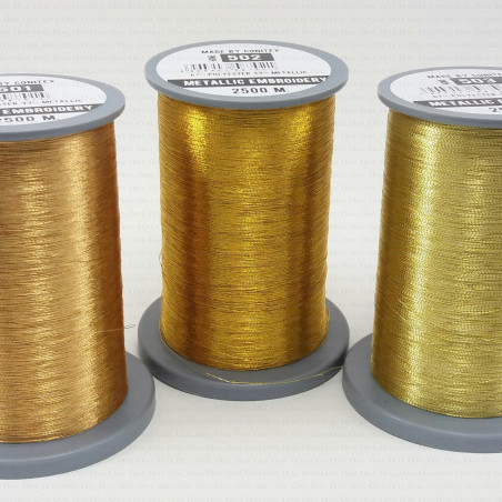 Gold threads in three shades 1857