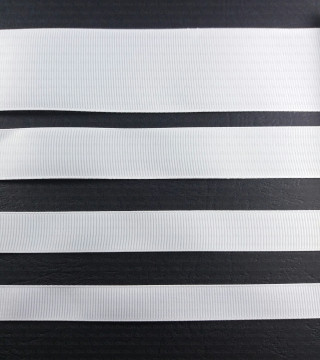 White grosgrain ribbon, 25-yard roll, 101