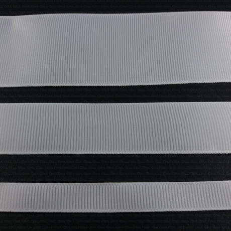 Natural white grosgrain ribbon, 25-yard roll, 102A