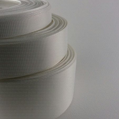 Natural white grosgrain ribbon, 25-yard roll, 102A