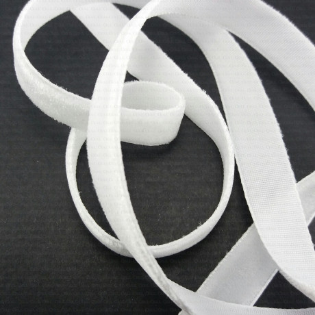 White velvet ribbon 6mm, 9mm, 10mm, 15mm / 1m 114