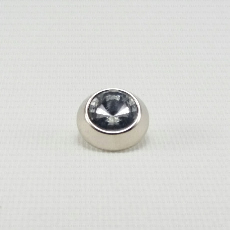 Plastic button 12mm / 10 pcs gold, silver, 1870