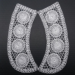 Kołnierzyk gipiurowy 1604-biały Kołnierzyk gipiurowy 1604-biały