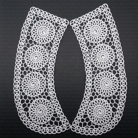 Kołnierzyk gipiurowy 1604-biały