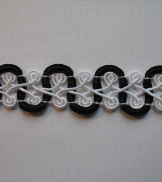 Decorative ribbon 25 mm 1 running metre no. 168