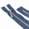 Non-separable metal zips, navy blue, 1952