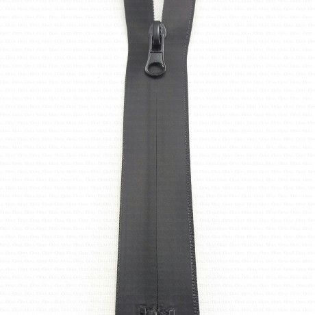 Plastic, waterproof black zips 60cm, 75cm, no. 1972