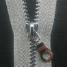 Decorative zips 60cm silver 1362
