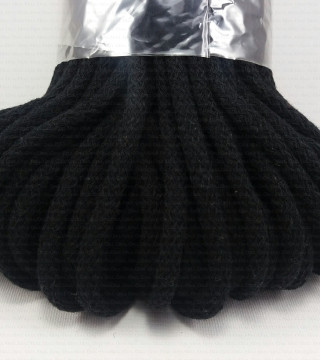 Black cotton cord 50 linear metres