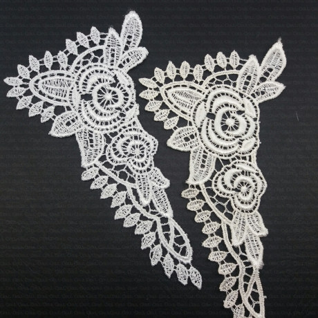 White and ecru guipure applique, no. 1640