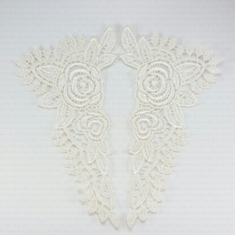 White and ecru guipure applique, no. 1640