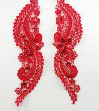 Guipure applique 220mm PAIR, no. 1979