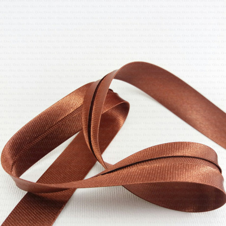 Pressed satin bias tape 1 or 20 m 0209