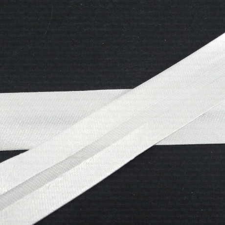 Pressed satin bias binding 1m or 20m Ecru 0214